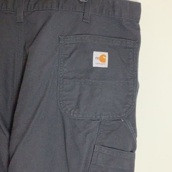 Carhartt black mens size 40 Flame Resistant Washed Dungaree - Picture 4 of 10
